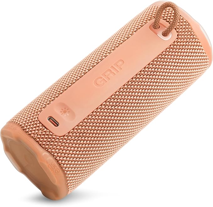 JBL Grip - Compact Bluetooth Speaker with Bold Pro Sound and Ambient Light, up to 14 Hours of Playtime, Water, Dust and Drop-Proof (IP68), & Multi-Speaker Connection with Auracast™ (Orange)