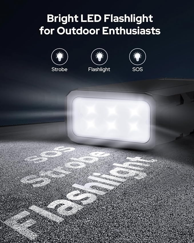 Apowking Power Bank with AC Outlet, 65W Portable Laptop Battery Bank Fast Charging, 88.8Wh 24000mah Power Station for Outdoor Camping PowerBank Travel Home Power Backup
