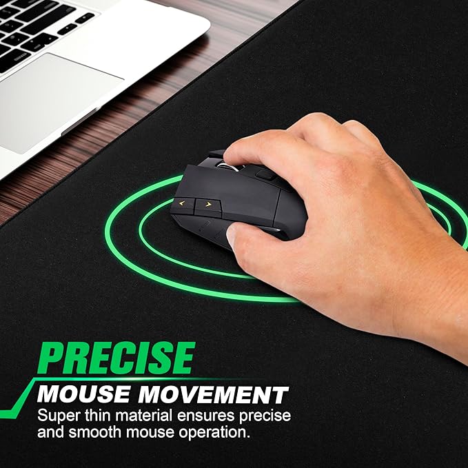 LifeTrim Huge 46”x17” 5mm Gaming Mouse Pad Large Mouse Pad for Desk Gaming Giant Black XXL Thick Long Extra Large Extended Big Gamer Desk Mat