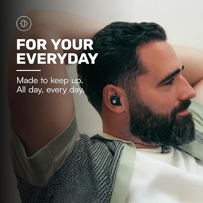 Raycon Everyday Classic Bluetooth Wireless Earbuds + Microphone with Active Noise Canceling, Sweat & Water-Resistant Earphones, Ear Buds Wireless Bluetooth Up to 32 Hours Playtime (Rose Gold)