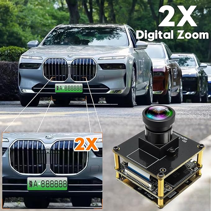 HDMI 60fps USB Camera 4K High Speed USB3.0 Camera for Worship Conference Monitor Type-C HDMI Simultaneous Output PC Camera for Computer with 120Degree No Distortion Lens 2X Digital Zoom Webcam