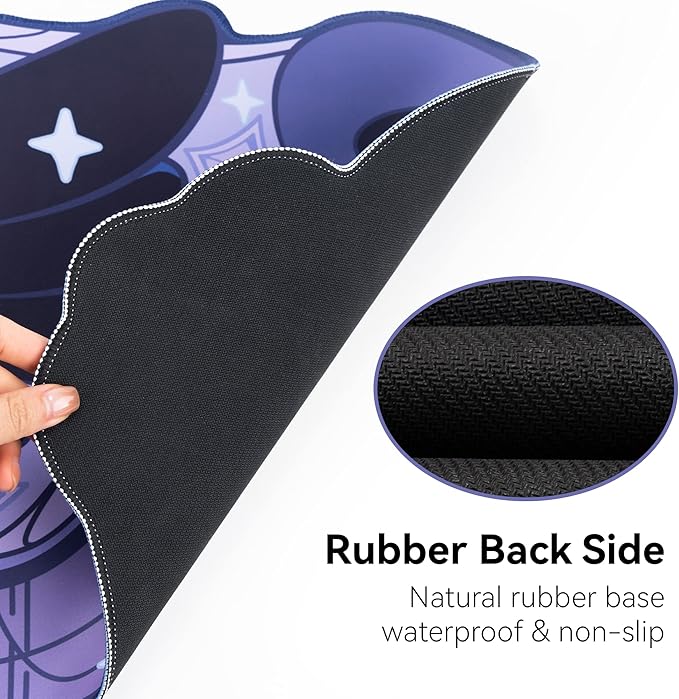 GeekShare Large Gaming Mouse Pad Dark Purple Non-Slip Rubber Back Mouse Pad Big Desk Mat for Keyboard and Mouse,Perfect for Gaming or Home Office Work - Star Wings Dark Version
