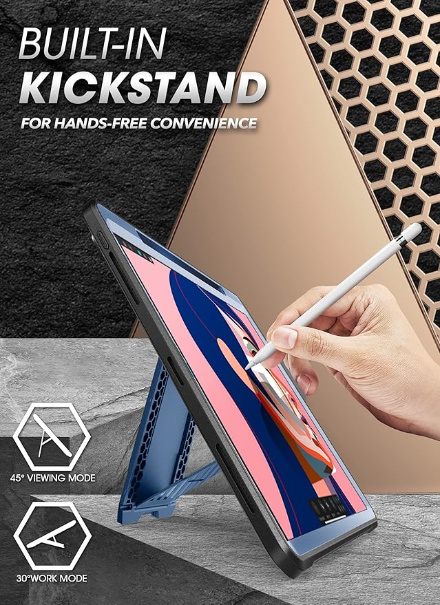SUPCASE for iPad Pro 12.9 Inch Case 6th/5th/4th Generation 2022/2021/2020 (Unicorn Beetle Pro), [Built-in Screen Protector & Stand & Pen Holder] Full-Body Rugged Cover for iPad Pro 12.9 Inch, Tilt