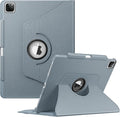 Fintie Rotating Case for iPad Pro 12.9-inch 6th Generation 2022-360 Degree Swiveling Protective Cover with Pencil Holder, Auto Sleep/Wake, Also Fit iPad Pro 12.9" 5th/4th/3rd Gen, Cloudy Blue