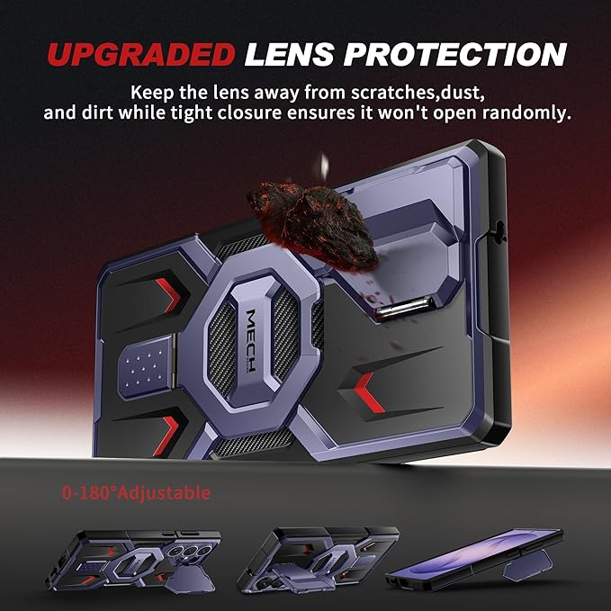 TONGATE for Samsung Galaxy S26 Ultra Case with Magnetic Stand, Compatible with MagSafe [Built-in Camera Cover & Ring Holder][Military-Grade Protection]Anti-Slip Rugged Case for S26 Ultra,Cobalt Violet