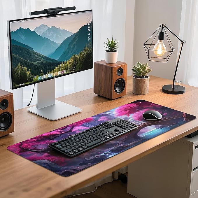 Gaming Mouse Pad - (31.5"×11.8") Japanese Anime Large Mouse Pads for Desk - Desk Mat for Keyboard and Mouse with Non-Slip Base, Desks Pad Matfor Game/Office & Home