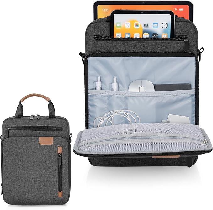 9-11 Inch Tablet Sleeve Bag, Padded Protective Travel Carrying Case for iPad A16 2025, iPad Air M4 11-inch 2026 M3 M2, iPad Pro M5/M4 11 inch, iPad 10/9/8/7th, Galaxy Tab A9+/S9/S8 11"