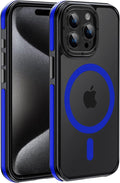 Strong Magnetic case for iPhone 14 Pro Max [10Ft Military-Grade Protection] Compatible with fit MagSafe Shockproof Slim Thin Cover 6.7 inch 14 Pro Max Phone case, Blue Bumper
