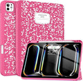 Soke Case for New iPad Pro 11 Inch (M5/M4) 5th Generation 2024-2025 with Pencil Holder - [Shockproof + Apple Pencil Charging + Auto Wake/Sleep], Soft TPU Back Cover for iPad Pro 11", Book Hot Pink