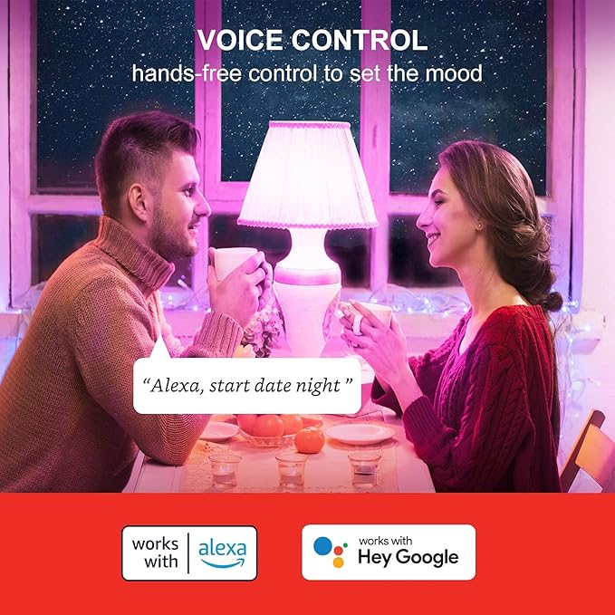 Sengled Smart Bulb, 100W Equivalent WiFi Color Changing Light Bulb, 1500LM Extra Bright Smart Light Bulb That Work with Alexa Google, Dimmable A19 Multicolor Alexa Bulb,CRI>90, No Hub Required, 4-Pack