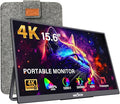 InnoView 15.6" Portable Monitor 60Hz 4K UHD 3840x2160 | 100% sRGB HDR | Travel Monitor with 2 USB-C & HDMI Ports | Second Screen for Laptop Mac PC Xbox PS5 Switch (Includes Adapter)