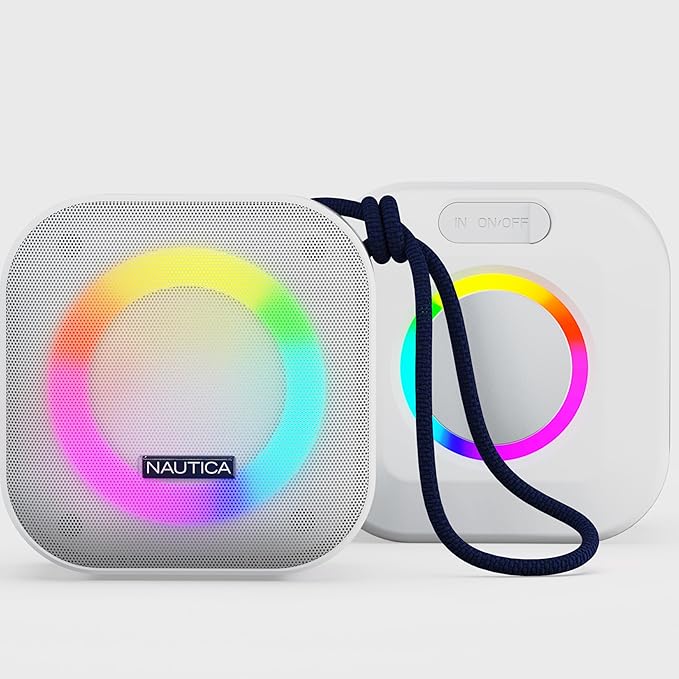 Nautica Urban SP400 True Wireless Outdoor Speaker, Portable IPX5 Waterproof Bluetooth Speaker with 2-Hour Quick Charge & 45-Day Standby, Perfect for Camping, Beach, Backyard & Travel