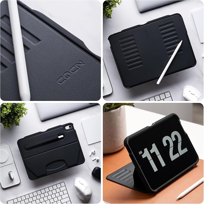 ZUGU CASE for iPad Air 11 M4 2026/M3 2025/M2 2024 iPad Air 4 & 5 10.9 Inch (2020/2022) - Protective, Ultra Thin, Magnetic Stand, Sleep/Wake Cover with Apple Pencil Charging & Storage - Sand