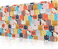 Large Mouse Pad Gaming, Desk Mat for Desktop, Cute Funny Cat Non-Slip Big Mousepad Desk Pad, 31.5" x 15.7"