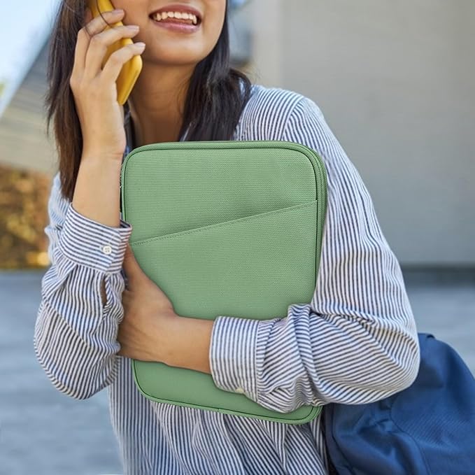 Dadanism 9-11" Tablet Sleeve Bag Carrying Case for iPad (A16) 11th Gen 11", iPad 10th Gen 10.9" Air 5/4, iPad Air M4/Pro 11", iPad 9/8/7th, Galaxy Tab A11+ Plus 11", Remarkable 2 10.3", Dark Green