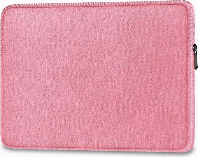 Laptop Case 14 Inch, Shockproof Protective Traveling Computer Bag, Water Resistant Portable Laptop Sleeve Compatible for Lenovo, HP, Dell, Asus, MacBook Air/Pro, Pink