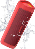 BolaButty Bluetooth Speaker Portable Wireless, IPX5 Waterproof, Up to 20H Playtime, TWS Pairing, BT5.3, for Home/Party/Outdoor/Camping/Beach Essentials, Birthday Gift (Red)