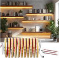 V4light COB LED Strip Light, Warm White (2700K), 12V Tape Light, CRI 95+, 3W/FT High Density, Dotless, Cuttable, UL Listed, Gold-Plated PCB for Bedroom, Kitchen, Cabinets (No Power Supply)