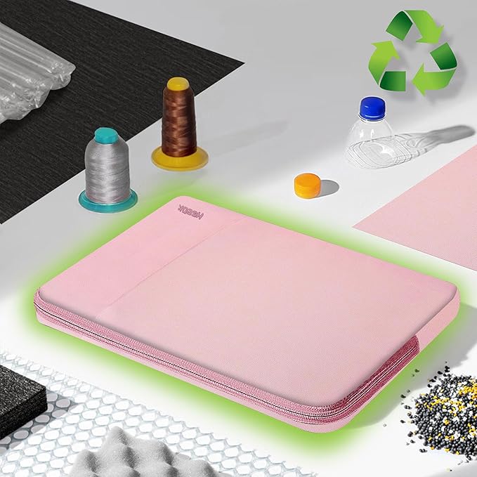 Hseok Laptop Sleeve 15.6 16 inch Case Compatible with MacBook Neo 16, MacBook Pro 16" M5/M4/M3/M2/M1, MacBook Air Pro 15", XPS 16, Most 15" 15.6" 16" Notebooks,Pink
