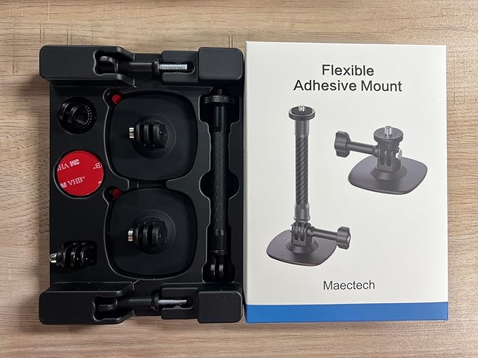 Flexible Adhesive Mount Compatible for Insta360 Helmet Mount X5 X4 X3 Ace Pro for Go Pro Hero Action Camera Base Kit for DJI Osmo Action Sports Camera Accessories Camera Mounts and Supports