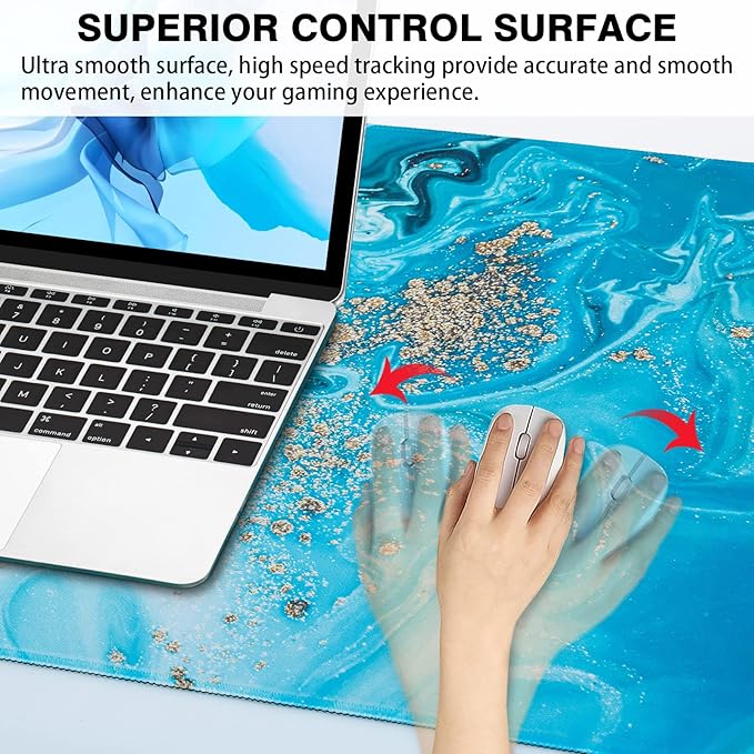 Canjoy Gaming Mouse Pad, Large Extended Mouse Pad Big Computer Mousepad for Home Office Gaming Work 31.5x15.7inch