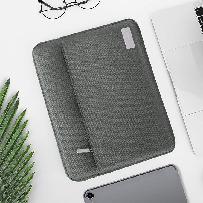 MoKo 11 Inch Tablet Sleeve Bag Carrying Case Fits iPad air 5 10.9" 2022, iPad Pro 11 M2 2022-2018, iPad 10th 10.9, iPad 9/8/7th Gen 10.2, iPad Air 4 10.9/Air 3 10.5, Tab S8 11"/Tab A 10.1, Dark Gray