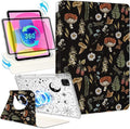 Shorogyt for iPad Air 13 Inch(M4) 2026/ M3 2025 & M2 2024 /for i Pad Pro 12.9 inch (3/4/5/6th Gen) for Magnetic Stand for Women - Cute Design 360 Rotating Covers Girls with Pencil Holder, Mushroom