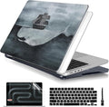Batianda for MacBook Pro 14 Inch Case 2026-2021 Release M5 M4 M3 M2 M1 Pro/Max, 1.2mm Slim Creative Graphic Hard Shell Cover with Keyboard Cover, Screen Protector 4-in-1 Bundle, Shark