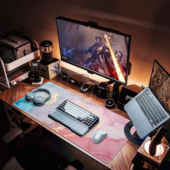 Canjoy Gaming Mouse Pad, Large Extended Mouse Pad Big Computer Mousepad for Home Office Gaming Work 31.5x15.7inch