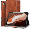 Antbox for iPad Air 13 Inch Case 2026 M4 /2025 M3 /2024 M2, Built-in Pencil Holder, Fully Supports Pencil Pro and Pencil (USB-C), Auto Sleep/Wake Function PU Leather iPad Air 13'' Cover (Brown)