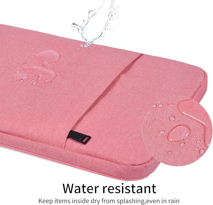 17.3 Inch Laptop Case Sleeve for Dell Inspiron 17/Dell G3 G7 17.3, HP Envy 17/Pavilion 17, Lenovo ideapad 17, Acer Predator 17, MSI GS75, 17.3 inch Computer Carrying Bag -Pink