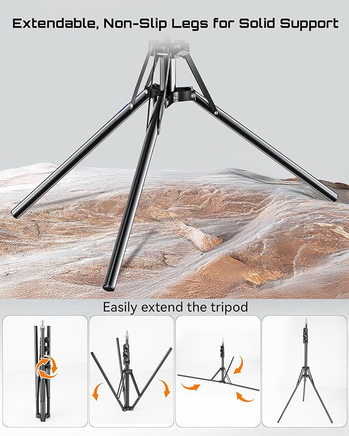 Upgraded 18 inch LED Ring Light Kit with Tripod,CRI≥95, 3000K-6000K Adjustable Brightness & Color Temp, Phone Holder & Remote for Live Streaming, YouTube, TikTok, Photography, Makeup