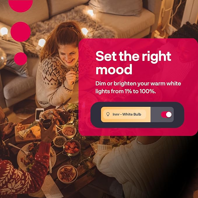 innr Smart Light Bulbs, A19 Zigbee, Works with Philips Hue* and Alexa (Bridge Required), Soft White Light Bulb, Dimmable, E26 LED Bulb 75 Watt, Warm White, 1060lm 1-Pack