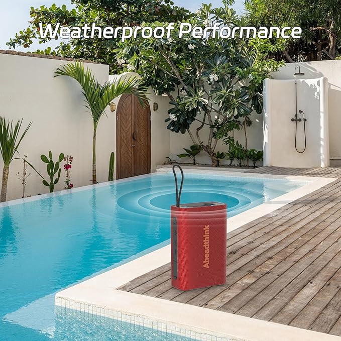 Bluetooth Speaker, Portable Wireless, IPX5 Waterproof, Bluetooth 5, RGB Color Lights, Loud Stereo Sound, Bass, TWS Pairing, for Party, Home, Outdoor, Traveling.