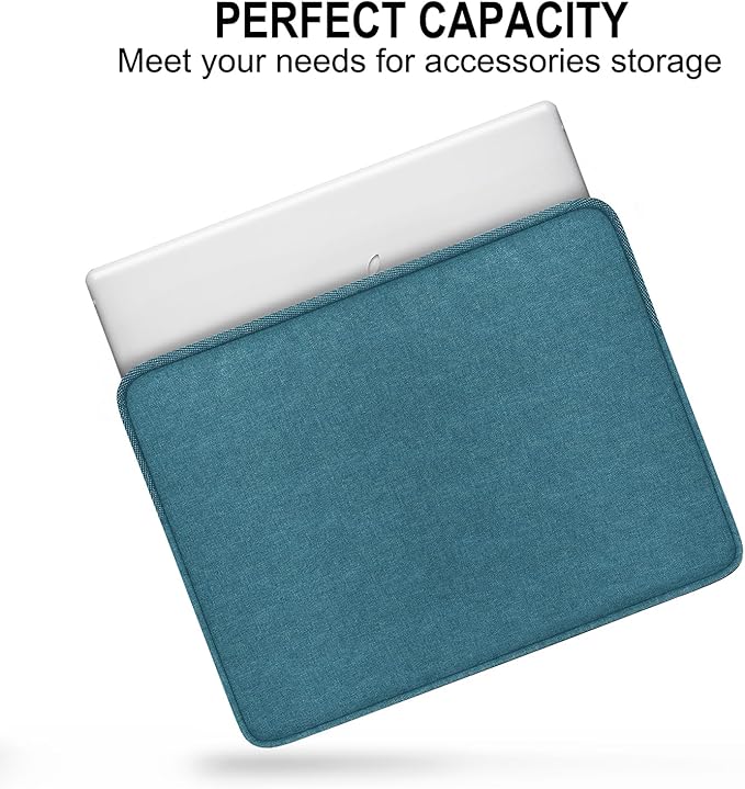 Laptop Case Sleeve 14 Inch, Shockproof Protective Traveling Computer Cover, Water Resistant Portable Laptop Bag Compatible for Lenovo, HP, Dell, Asus, MacBook Air/Pro, Light Blue