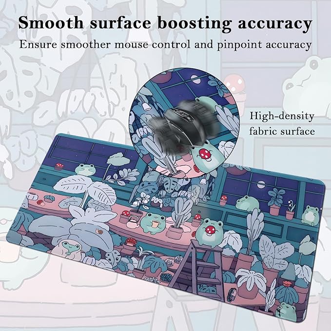 Mouse Pad 90 x 40cm, Non Slip Large Mouse Pad, Mouse Mat with Rubber Base, Waterproof Desk Mouse Pads, Keyboard Mat