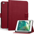 Genuine Leather Case for iPad mini 5th / 4th Generation 7.9’’ (2019/2015) | Slim Protective Cover with Adjustable Stand, Auto Wake/Sleep, Magnetic Closure, Premium Leather | Wine Red