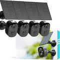 Vicohome 4CG6B Best 2K Solar Security Camera Wireless Outdoor,Battery Powered Camera,Easy to Setup, Motion Detection,Two Way Audio, Audible Flashlight Alarm,2.4GHz Wi-Fi,Color Night Vision, SD Slot