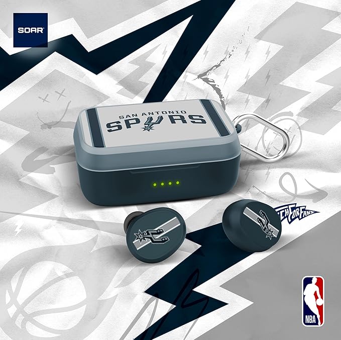 SOAR NBA Wireless Sport Earbuds: Comfortable Fit & Convenient Charging