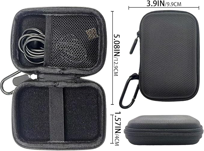 Hard EVA Carrying Case for PLAUD Note AI Voice Recorder, Compatible with PLAUD Recorder and Magnetic Protective Case, Travel Storage Box (Black)