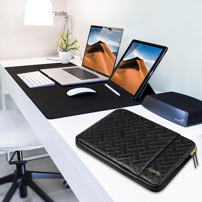 Lacdo 13 Inch Laptop Sleeve Case for 13 inch MacBook Air M5 A3449 (2026), M4 A3240 2025, M3 A3113, M2 A2681, M1 A2337 A2179 A1932 | 13 inch MacBook Neo A18 Pro A3404 (2026) Computer Bag, Elegant Black