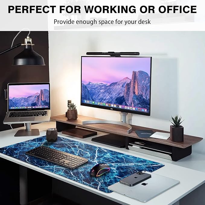 Canjoy Gaming Mouse Pad, Large Extended Mouse Pad Big Computer Mousepad for Home Office Gaming Work 31.5x15.7inch