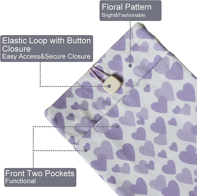 Padded eReader Sleeve Tablet Bag Pouch for eReader Paperwhite, Colorsoft,Signature Edition, Voyage,Scribe/Kobo eReader,Book Protector for Paperbacks and Small Hardcovers(Blue, Medium)