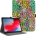 Vimorco Case for iPad (A16) 11th Generation 2025, for iPad 11th/10th Generation Case, Pencil Holder & Hand Strap & Pocket, Multiple Stand Protector PU Leather Shell Cover, Auto Wake/Sleep, Leopard