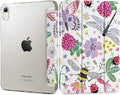 DONGKE for iPad mini 7 (A17 Pro) 2024 & iPad mini 6 2021 8.3 Inch, Slim Foldable Stand Hard PC Translucent Back Shell Smart Cover for iPad mini 7th/6th Generation [Auto Wake/Sleep] - Dragonfly
