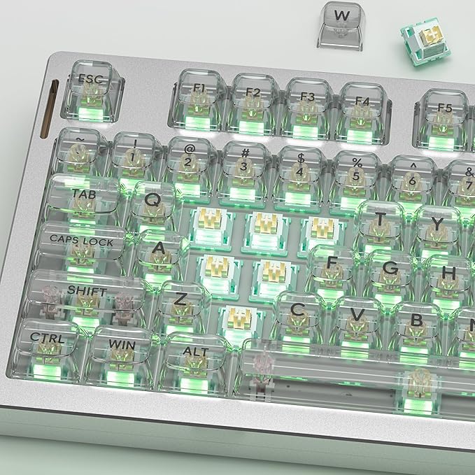Zjmehty Outemu (Gaote) Pomelo Silent Switches, 35gf Pre Lubed Dustproof Tactile Switches (72pcs)