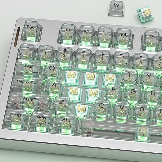 Outemu V3 Pomelo Silent Pro Switches,5 Pin 35gf Mute Pre-lubed Dustproof Tactile Switch,Suitable for MX Mechanical Gaming Keyboards(90Pcs)