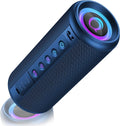 Portable Bluetooth Speaker, 2026 Bluetooth 5.4 Wireless Speaker with 20W HD Loud Stereo Sound, TWS Pairing, 20H playtime, RGB Lights, IP7, Built-in Mic, for Outdoor, Home, Beach, Party, Gift, Blue