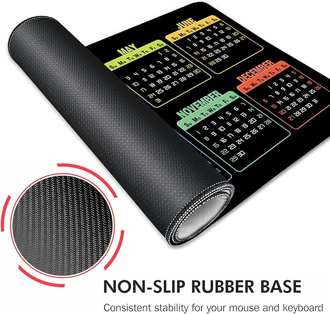 Galdas Gaming Mouse Pad XXL XL Large Long Extended Big Mousepad Non-Slip Rubber Keyboard Mouse Pad with Stitched Edges for Laptop Home Office (2026, 35.4 * 15.7)