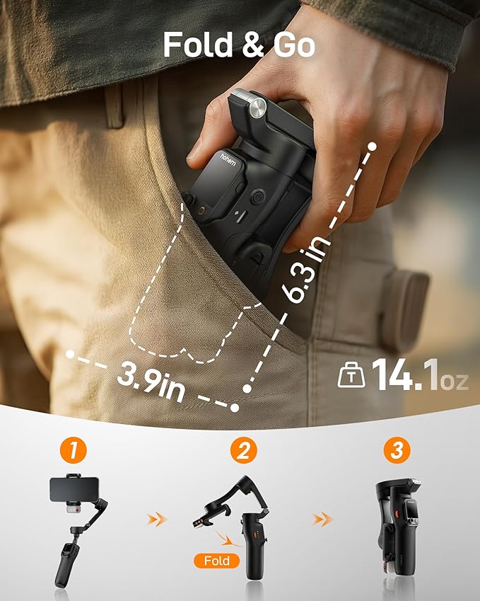 hohem iSteady V3 Ultra Gimbal Stabilizer for iPhone & hohem iSteady V3 Gimbal Stabilizer for Smartphone